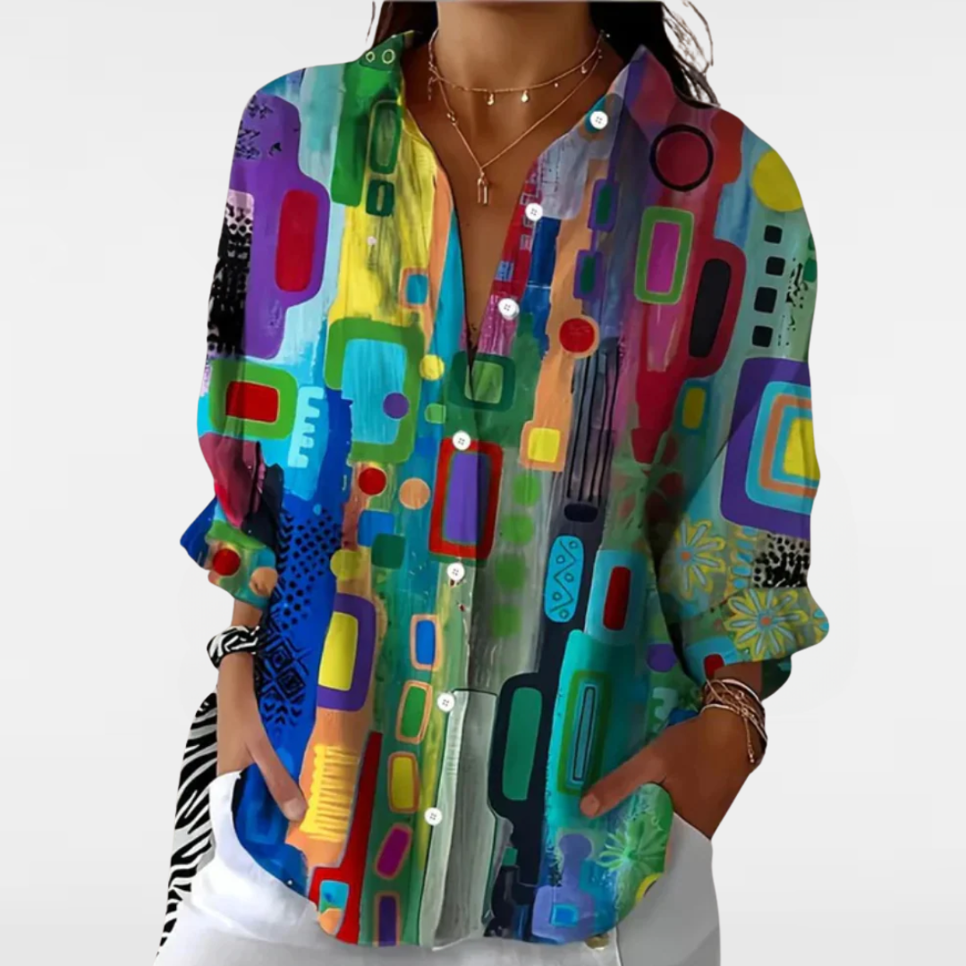 Erivya™ | Refined Pattern Blouse