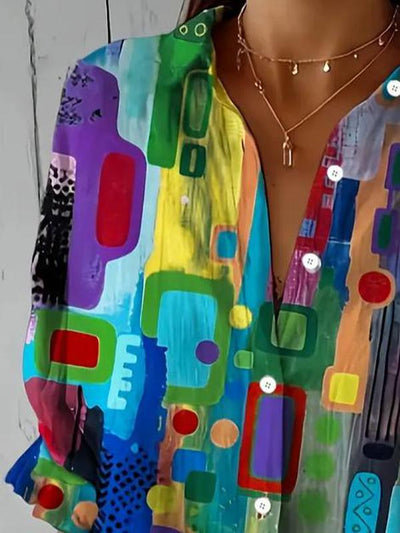 Erivya™ | Refined Pattern Blouse