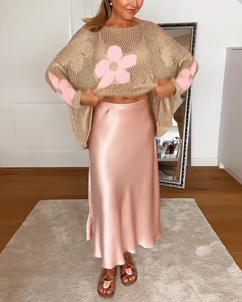 Vivara™ | Timeless Floral Knit Sweater