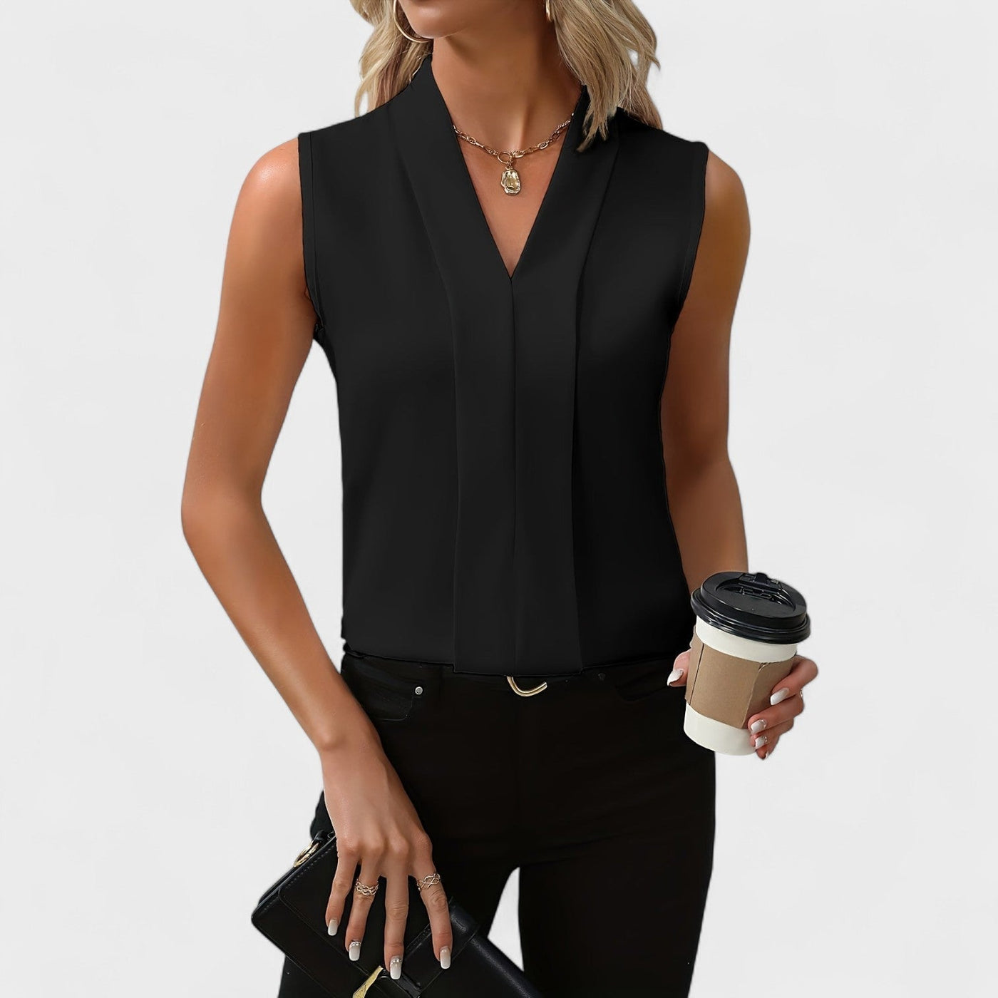 Bonnie™ | Chic Sleeveless Blouse