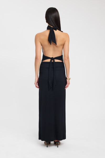 Sariah™ | Elegant Halter Maxi Dress