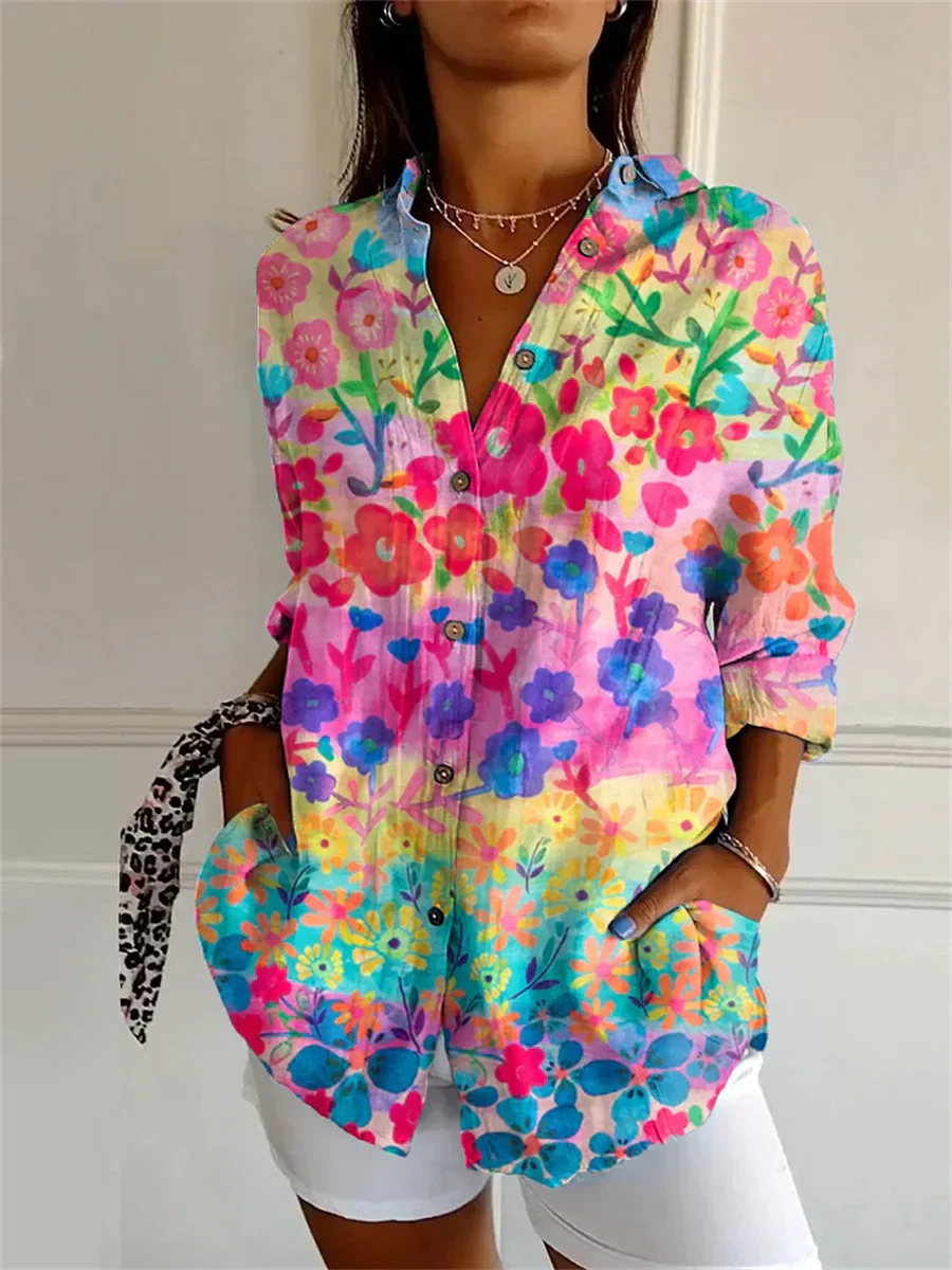 Daisy - Comfy Floral Casual Blouse
