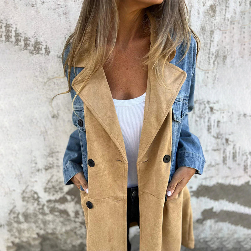 Charly Mid Length Denim Trench Coat