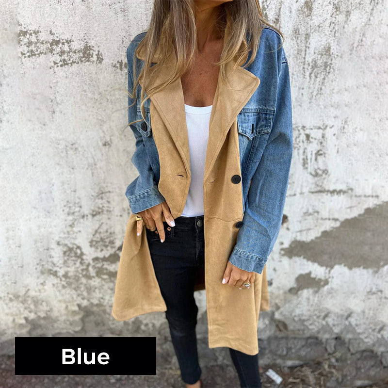 Charly Mid Length Denim Trench Coat