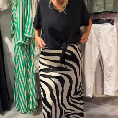 Women's Knot Blouse™ | Midi Skirt Set